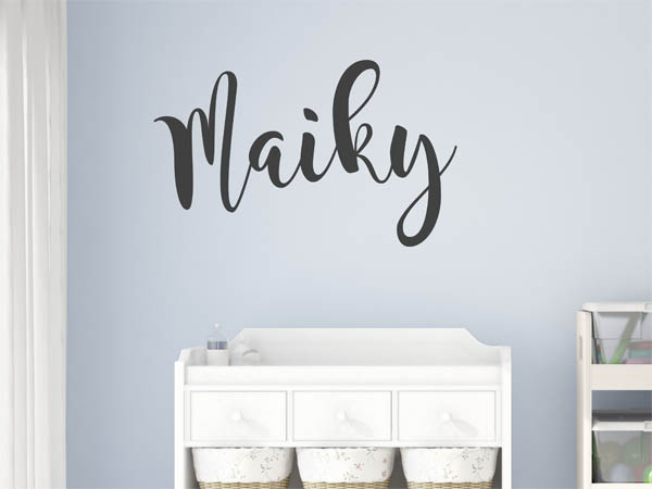 Wandtattoo Maiky in Handschrift