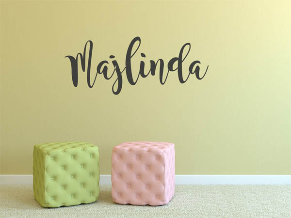 Wandtattoo Majlinda in Handschrift