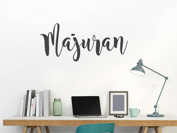 Wandtattoo Majuran in Handschrift