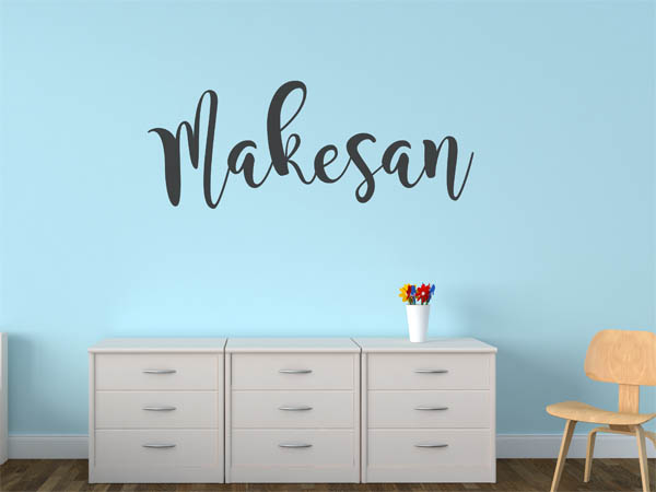 Wandtattoo Makesan in Handschrift