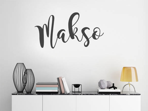 Wandtattoo Makso in Handschrift