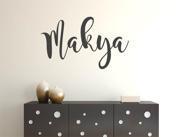 Wandtattoo Makya in Handschrift