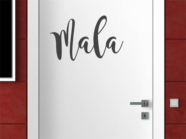 Wandtattoo Mala in Handschrift