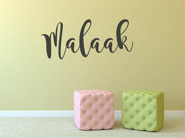 Wandtattoo Malaak in Handschrift