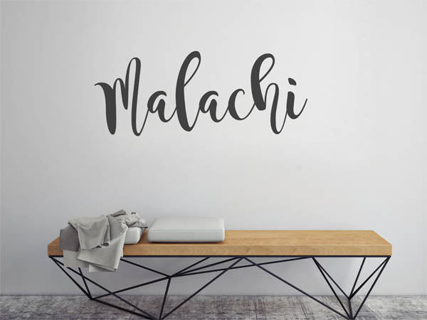 Wandtattoo Malachi in Handschrift