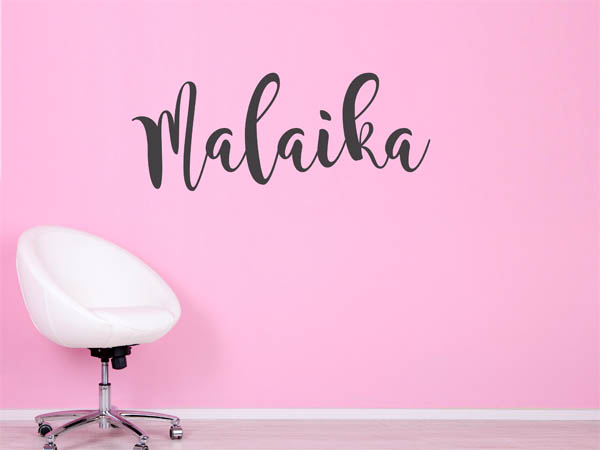 Wandtattoo Malaika in Handschrift