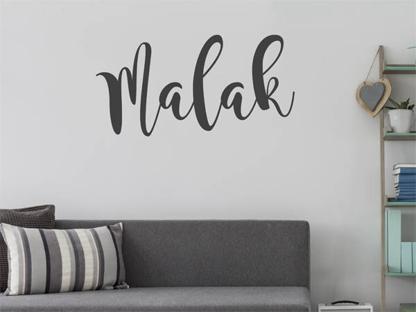 Wandtattoo Malak in Handschrift