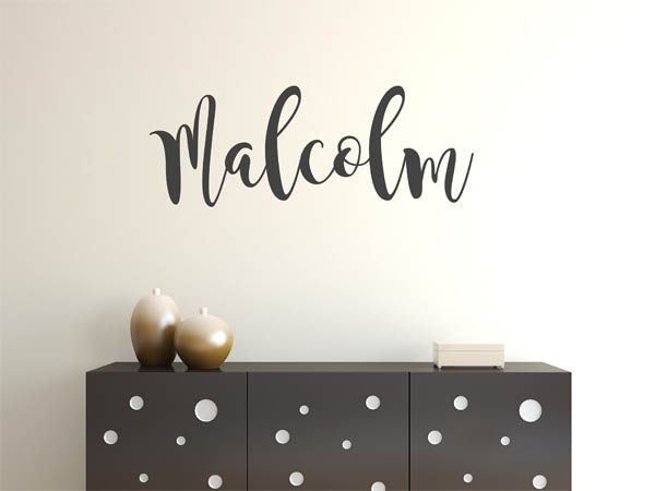 Wandtattoo Malcolm in Handschrift