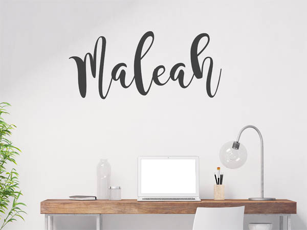 Wandtattoo Maleah in Handschrift