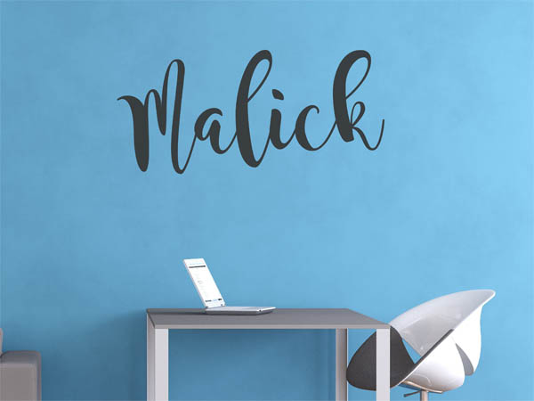 Wandtattoo Malick in Handschrift