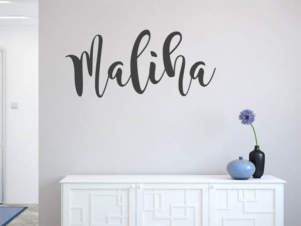 Wandtattoo Maliha in Handschrift