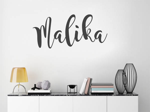 Wandtattoo Malika in Handschrift