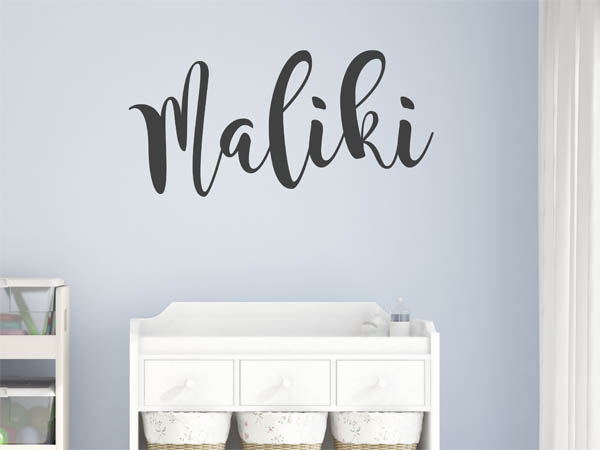 Wandtattoo Maliki in Handschrift