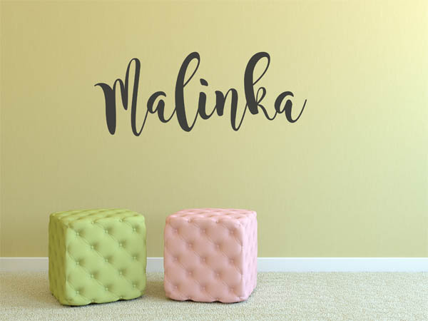 Wandtattoo Malinka in Handschrift