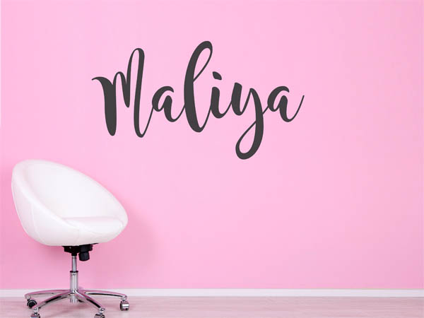 Wandtattoo Maliya in Handschrift