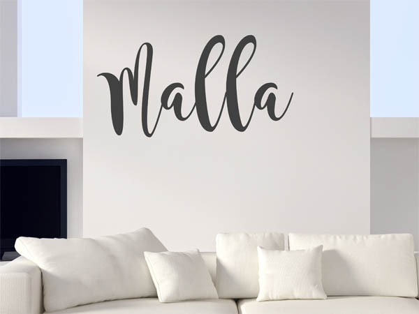 Wandtattoo Malla in Handschrift