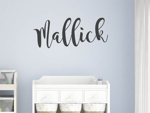 Wandtattoo Mallick in Handschrift