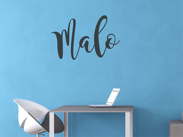 Wandtattoo Malo in Handschrift