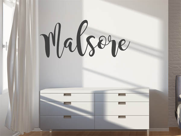 Wandtattoo Malsore in Handschrift