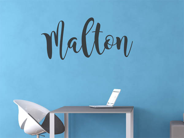 Wandtattoo Malton in Handschrift