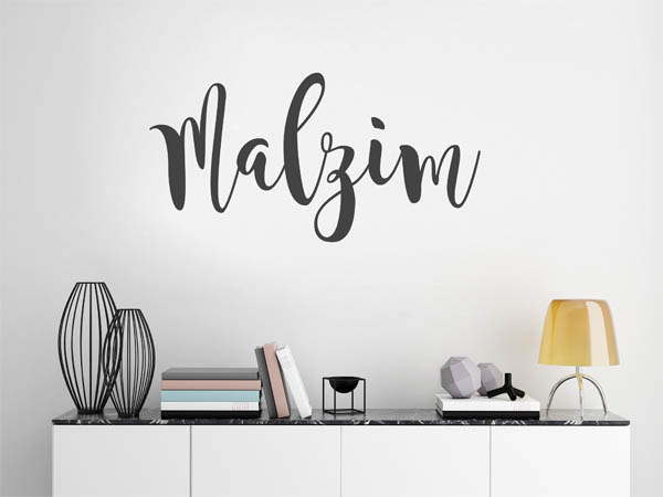 Wandtattoo Malzim in Handschrift