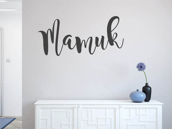 Wandtattoo Mamuk in Handschrift