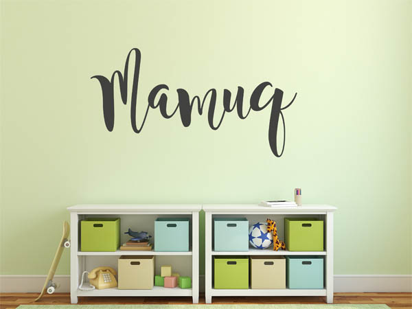 Wandtattoo Mamuq in Handschrift