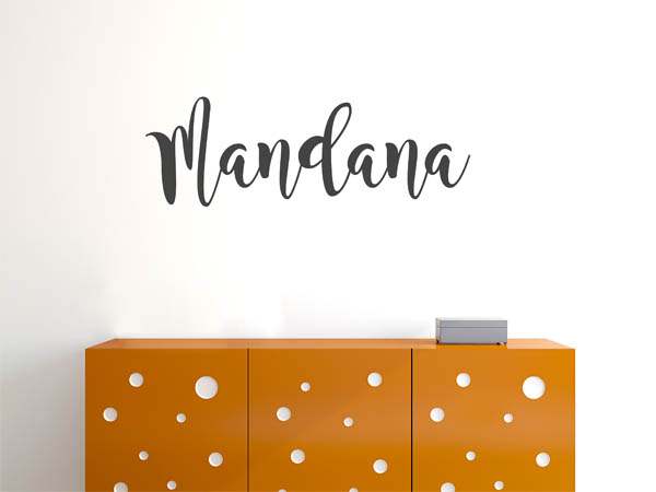 Wandtattoo Mandana in Handschrift
