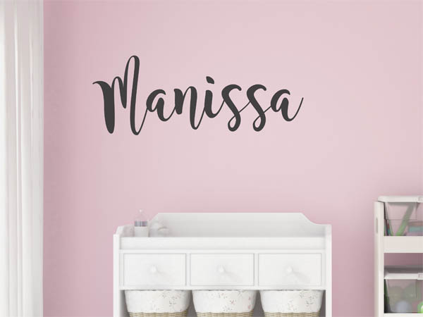 Wandtattoo Manissa in Handschrift