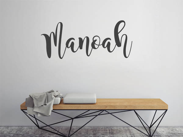 Wandtattoo Manoah in Handschrift