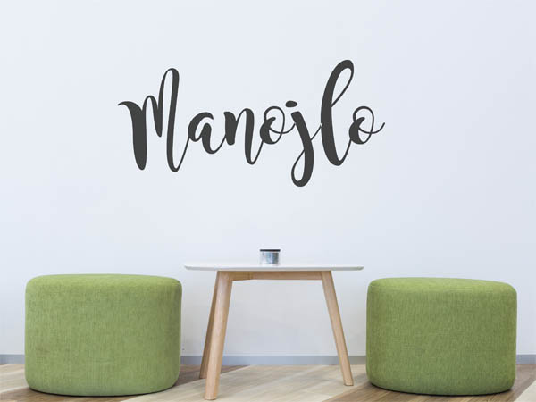Wandtattoo Manojlo in Handschrift