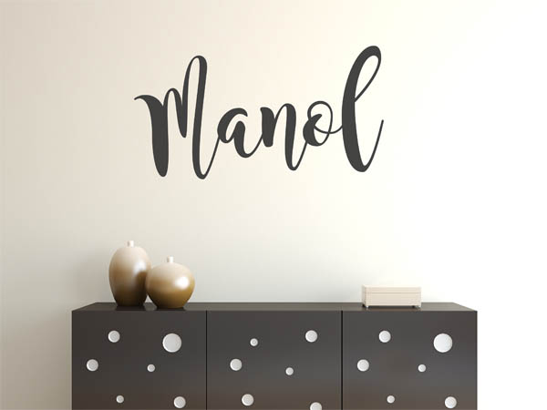 Wandtattoo Manol in Handschrift