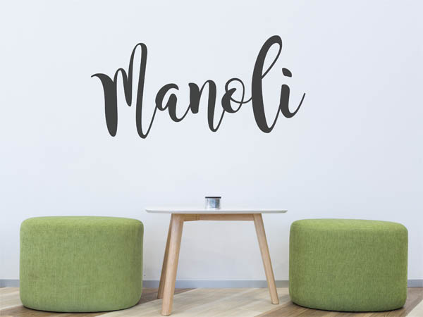 Wandtattoo Manoli in Handschrift