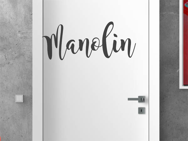 Wandtattoo Manolin in Handschrift