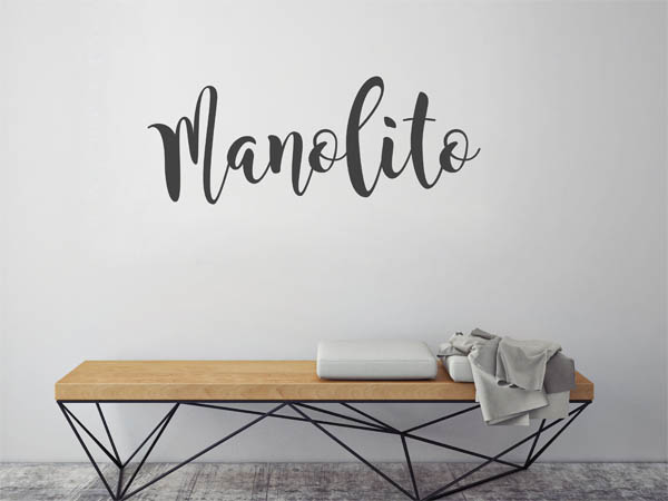 Wandtattoo Manolito in Handschrift
