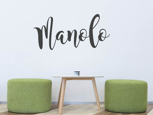 Wandtattoo Manolo in Handschrift