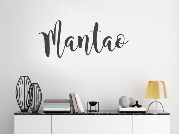 Wandtattoo Mantao in Handschrift