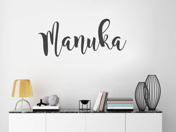 Wandtattoo Manuka in Handschrift