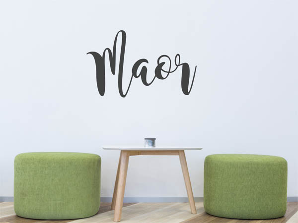 Wandtattoo Maor in Handschrift