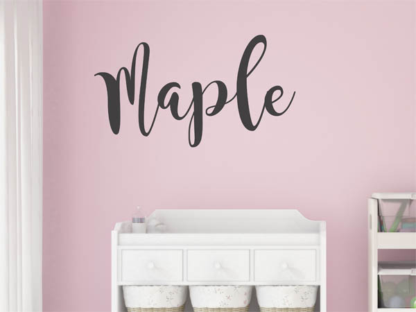 Wandtattoo Maple in Handschrift