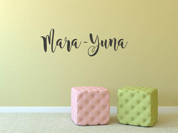 Wandtattoo Mara-Yuna in Handschrift
