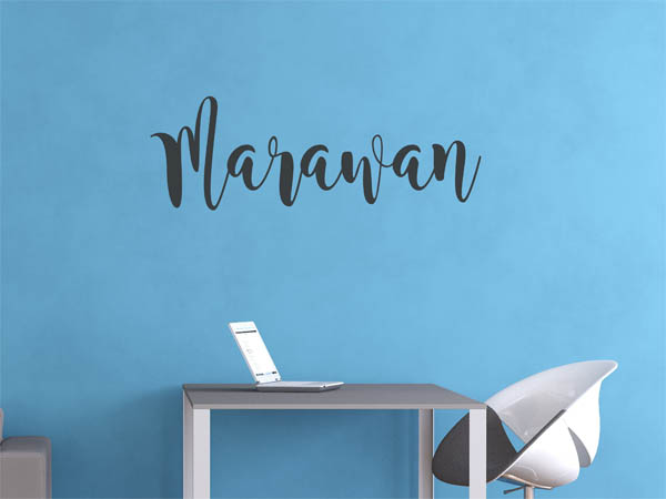 Wandtattoo Marawan in Handschrift