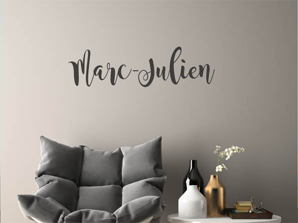 Wandtattoo Marc-Julien in Handschrift
