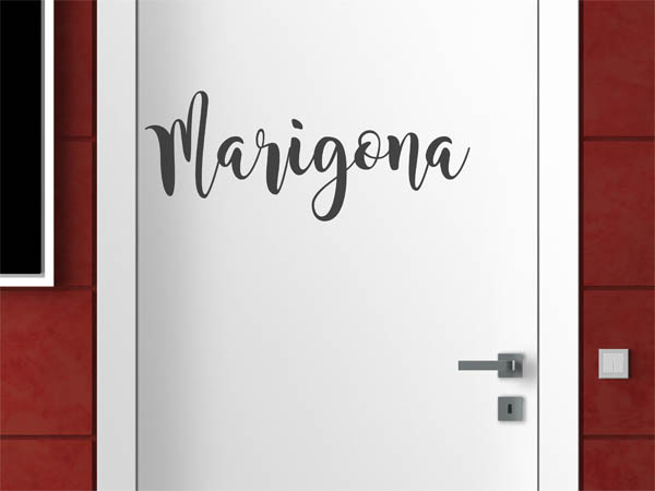 Wandtattoo Marigona in Handschrift