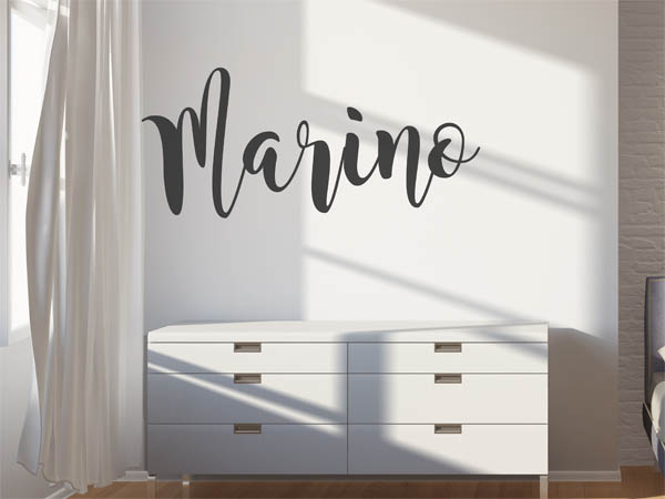 Wandtattoo Marino in Handschrift