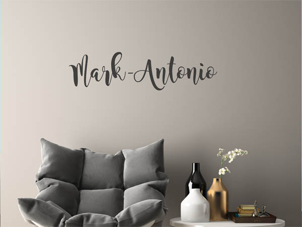 Wandtattoo Mark-Antonio in Handschrift