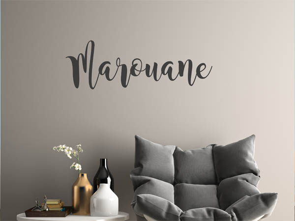 Wandtattoo Marouane in Handschrift
