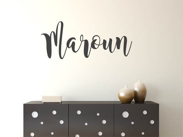 Wandtattoo Maroun in Handschrift
