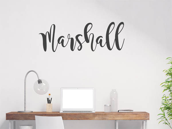Wandtattoo Marshall in Handschrift