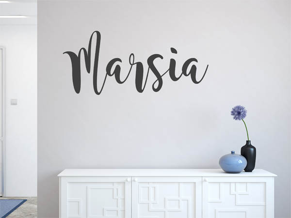 Wandtattoo Marsia in Handschrift
